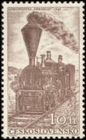 (1956-041) Марка Чехословакия "Локомотив 'Збраслав'"    Локомотивы III Θ