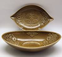 Блюда 2 шт овальные фаянс СССР ЛОЗ винтаж