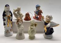 Статуэтки (7 шт) Ангелы Малыш на лошадке Колокольчик-собака фарфор керамика