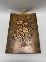 Панно чеканка 21*29,5 см букет