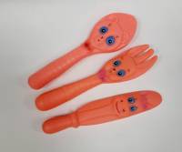 Набор резиновых игрушек-пищалок "Столовые приборы", 2 шт (сост. на фото)