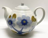 Чайник доливной ЛОЗ голубые цветы
