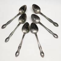 Ложки 6 штук чайные кофейные нерж. сталь с рисунком СССР