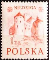 (1952-049) Марка Польша "Замок Недзица"   Исторические памятники I Θ