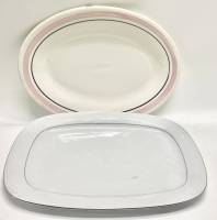 Блюдо сервировочные 2 шт овальное прямоугольное