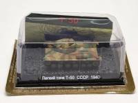 Танки мира модель Легкий танк Т-50 СССР 1940 в коробке-блистере без журнала