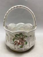 Конфетница фарфор Кисловодск Аккерман, перламутр, лепнина