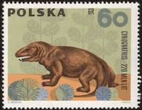 (1966-007) Марка Польша "Циногнат"   Доисторические животные III Θ