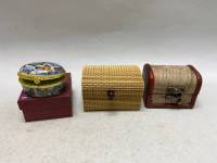 Шкатулка дерево метал, 3 шт