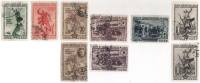 1940-51 52 54-60 Серия Набор марок 9 шт СССР  С перф и без Перекоп 20 лет штурма II Θ