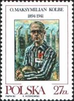 (1982-042) Марка Польша "М. Колбе"    Канонизация М. Колбе III Θ