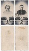 1934-27 28 Серия Набор марок 2 шт СССР  В.И. Ленин 10 лет смерти (Ноябрь) II Θ