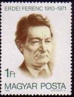 (1980-067) Марка Венгрия "Ференц Эрдеи"    70 лет со дня рождения Ференца Эрдеи II Θ
