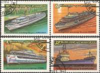 1981-061-64 Серия Набор марок 4 шт СССР  Речной флот III Θ