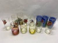 Стакан стекло, 13 шт с рисунком