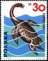 (1965-011) Марка Польша "Криптоклид"   Доисторические животные I Θ