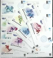 2013-год Набор почтовых карточек Россия XXII Зимняя Олимпиада Сочи 2014  15 шт ,  Спацгашение