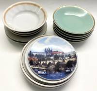 Блюдца 15 шт разные 