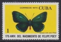 (1974-040) Марка Куба "Эвмеус"    175 лет со дня рождения Фелипе Пои III Θ