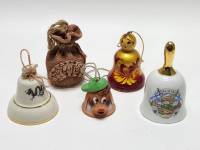 Колокольчики 5 шт фарфор керамика дерево Матрешка Архангельск Хельсинки