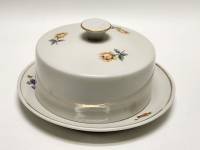 Масленка с крышкой фарфор Пролетарий СССР