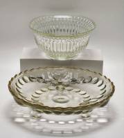 Конфетница и фруктовница на ножках стекло СССР