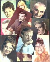 Набор открыток "Артисты киноискусства", 15  шт., 1968 г.