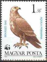 (1983-031) Марка Венгрия "Малый подорлик"    Охраняемые хищные птицы II Θ
