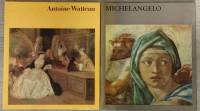 Набор книг (2 шт) Antoine Watteau и Michelandgelo 1973, 1975 Репродукции Berlin Твёрдая обл  с. С цв