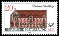 (1987-007) Марка Германия (ГДР) "Жемчужная гора, Потсдам"    Почтовые отделения II Θ