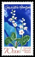 (1970-037) Марка Германия (ГДР) "Грушанка круглолистная"    Растения под защитой III Θ