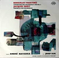 Пластинка виниловая Богуслав Мартину Жак Ибер Концерты для виолончели Supraphon 300 мм. Excellent