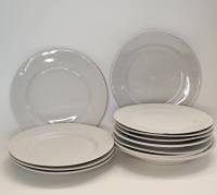 Тарелки десертные белые 12 шт разные