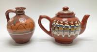 Чайник заварочный + ваза, обливная керамика