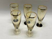 Бокалы цветное стекло 5 шт