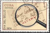 (1974-035) Марка Куба "Штамп "Гавана""    День почтовой марки III Θ