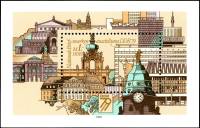 (1979-061) Блок Германия (ГДР) "Архитектура Дрездена"    Выставка марок, Дрезден III Θ