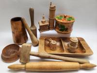 Менажница Шкатулка Ваза Церквушка деревянная посуда и декор 12 предметов