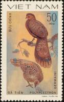 (1979-043a) Марка Вьетнам "Павлин-фазан Жермена"  Без перфорации  Птицы III Θ