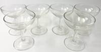 Бокалы фужеры 6 шт стекло 