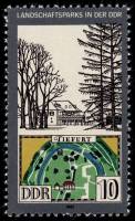 (1981-046) Марка Германия (ГДР) "Парк Тифуртер, Веймар"    Парки, ГДР III Θ