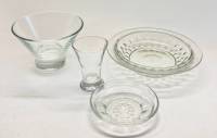Сухарница + розетка + креманка + стопка, стекло