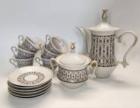 Кофейный сервиз Барановка 6 персон 14 предметов СССР