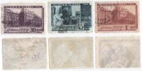 1941-30-32 Серия Набор марок 3 шт СССР  Центральный музей В.И. Ленина 5 лет II Θ
