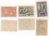 1929-29 30 32 Серия Набор марок 3 шт СССР   За индустриализацию II O