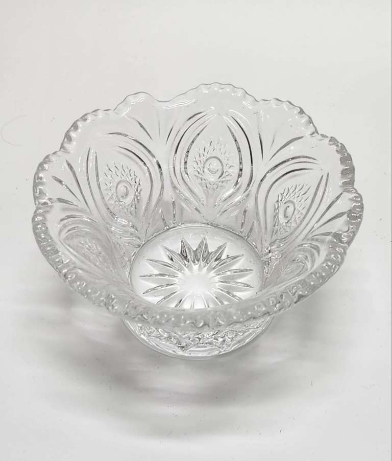 Салатник конфетница фруктовница хрусталь и стекло (2 предмета)
