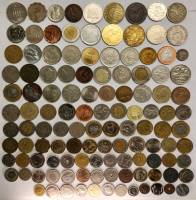 Набор иностранных монет 130 штук