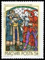 (1972-093) Марка Венгрия "Король Матиас"    Витражи III O