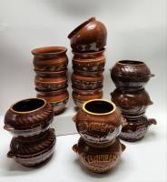 Горшочки для запекания 14 штук разные керамика без крышек