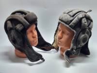 Шлемы танкиста шлемофоны танковые СССР 2 шт зимний 1967 г и летний 1956 г 